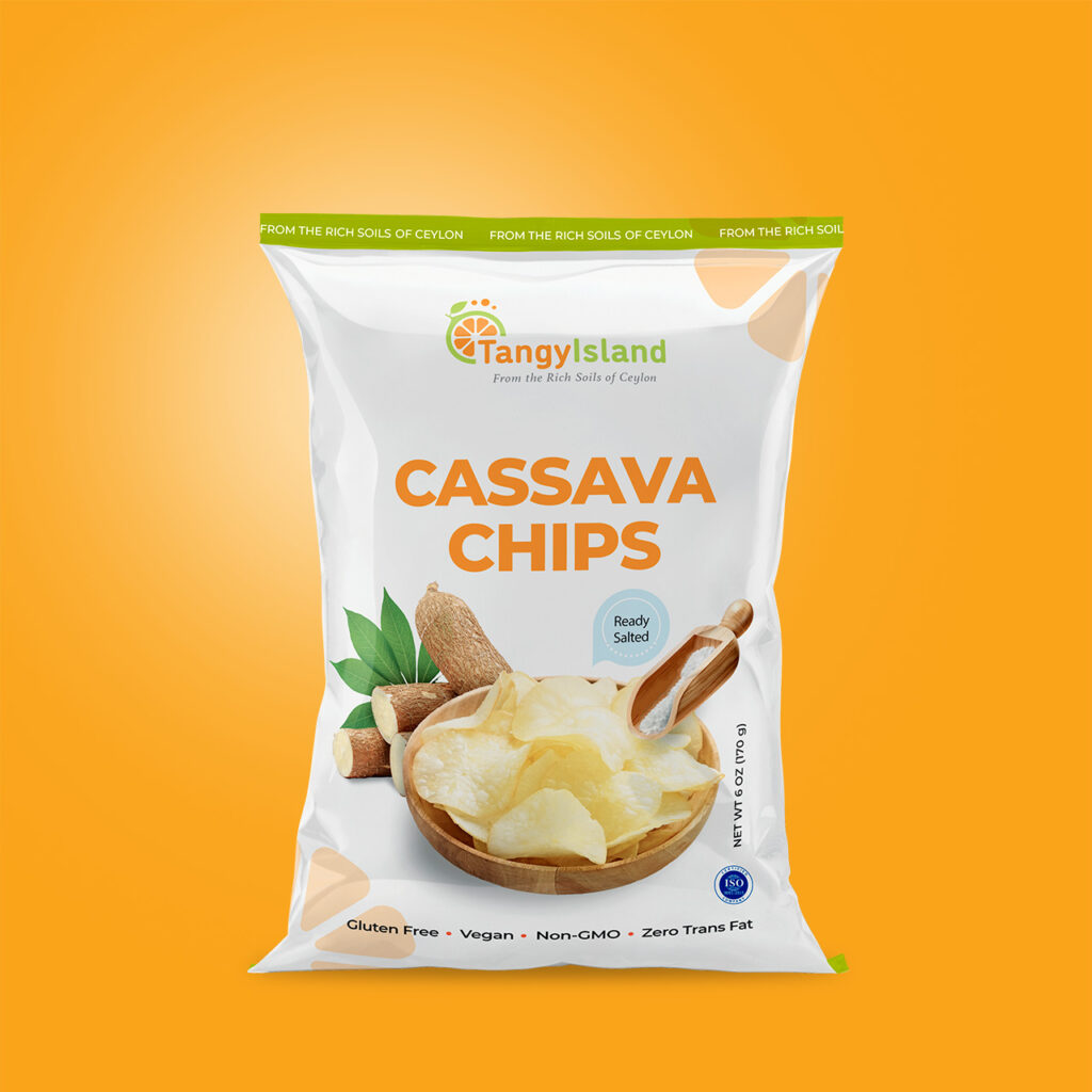 delicious snack made from 100% natural cassava, sourced from the fertile lands of Sri Lanka.